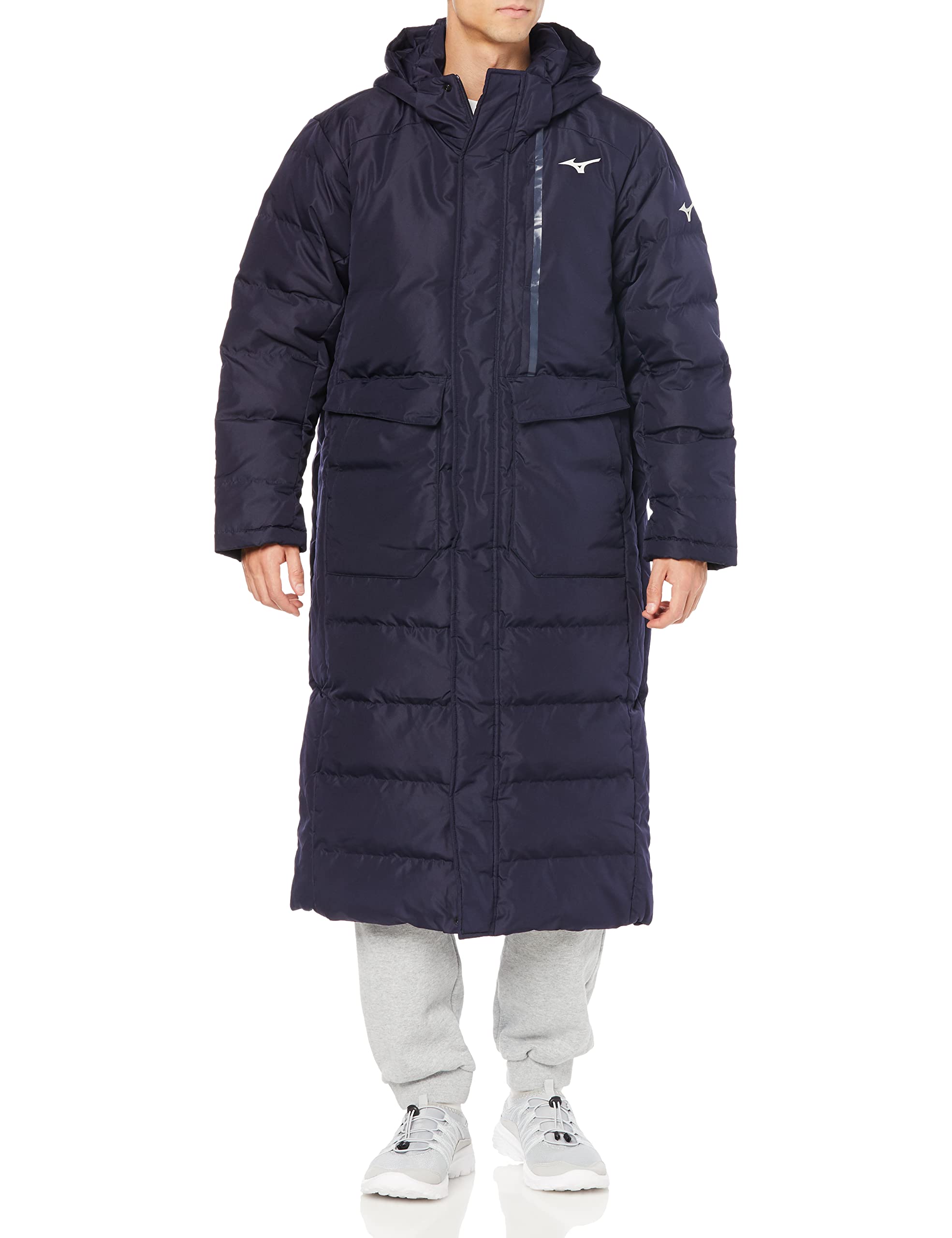 [ミズノ] トレーニングウェア ダウン ロングコート 撥水 32ME2550 メンズ ネイビー 2XLサイズ Amazon.co.jp: トレーニングウェア ダウン ロングコート 撥水 32ME2550